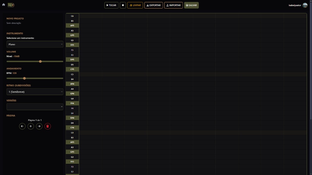 Interface do Editor Groover