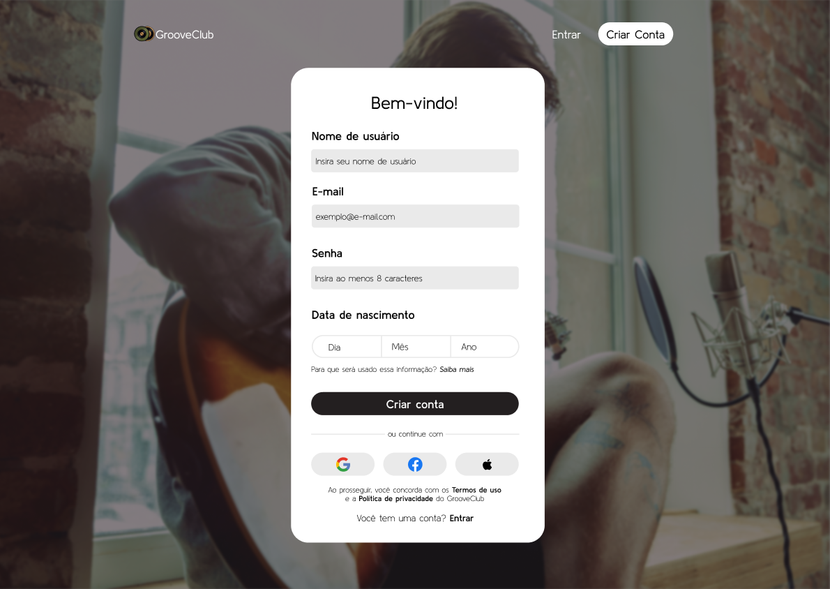 Exemplo de projeto no Groover